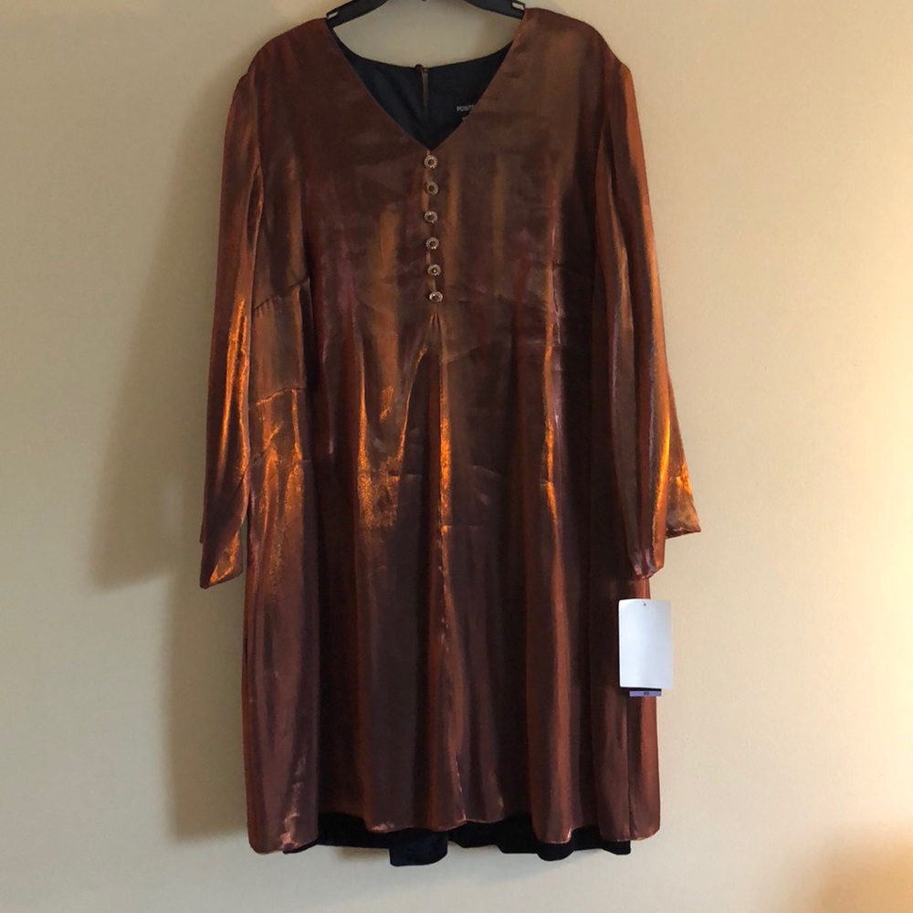 positive attitude copper dress